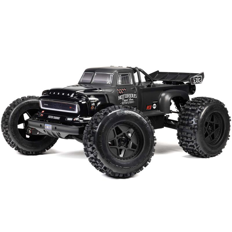 ARRMA NOTORIOUS 6S RTR ホビーラジコン Arrma 1/8 NOTORIOUS 6S V6 4WD BLX Brushless Stunt Truck RTR