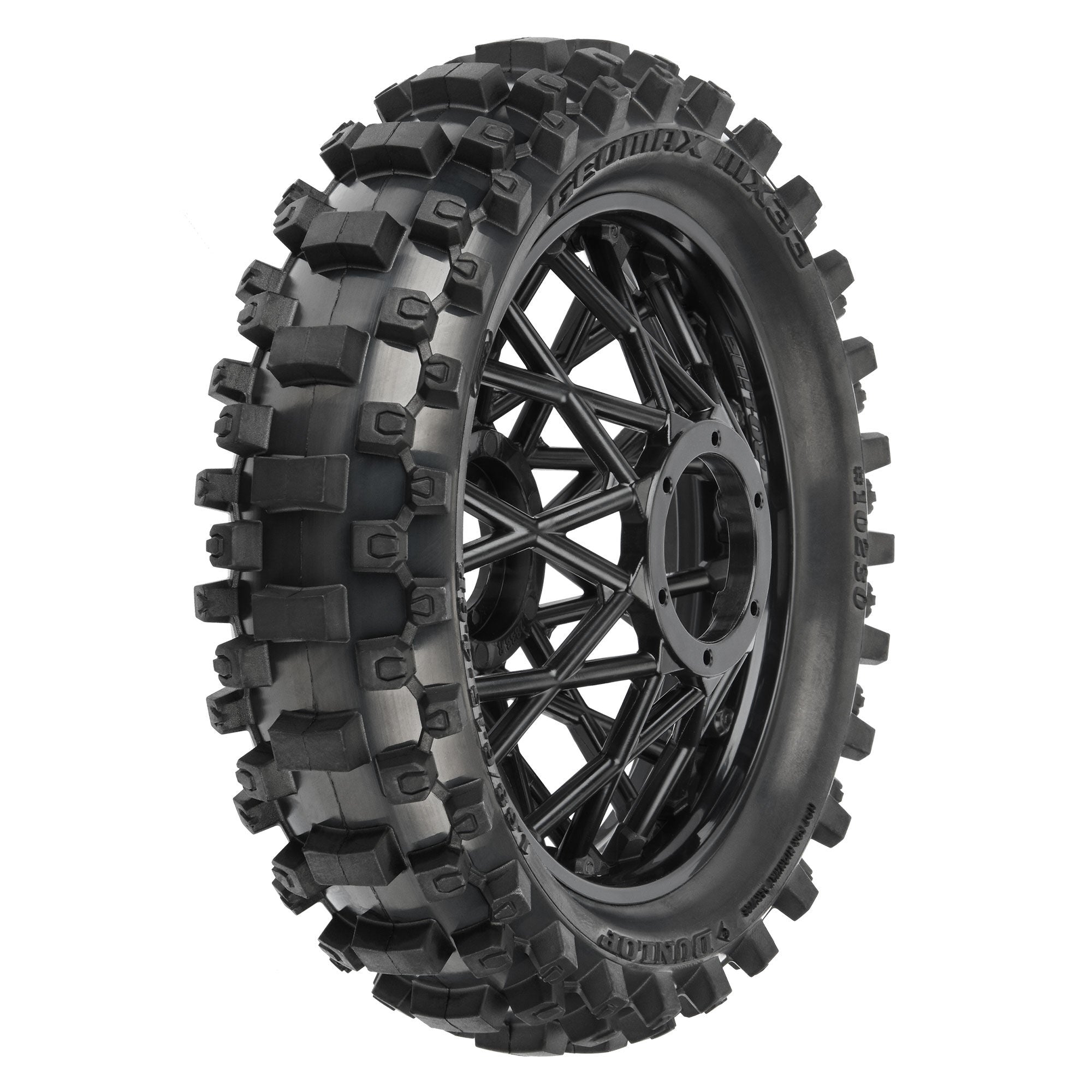 Pro-Line 1/4 Dunlop Geomax MX33 CR4 Rear Tire MTD Black: Promoto-MX