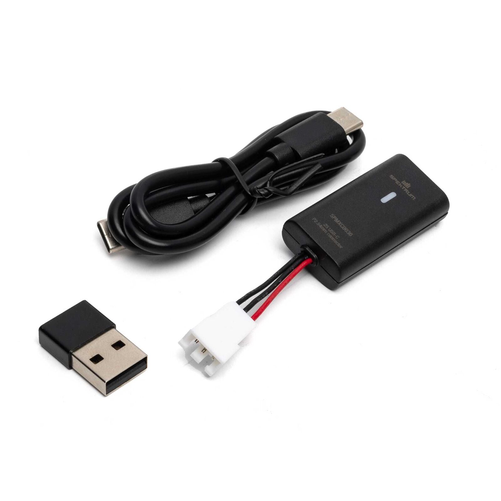 Spektrum 2S PH2.54 JST-XH 3-pin LiPo USB-C 500mAh Charger