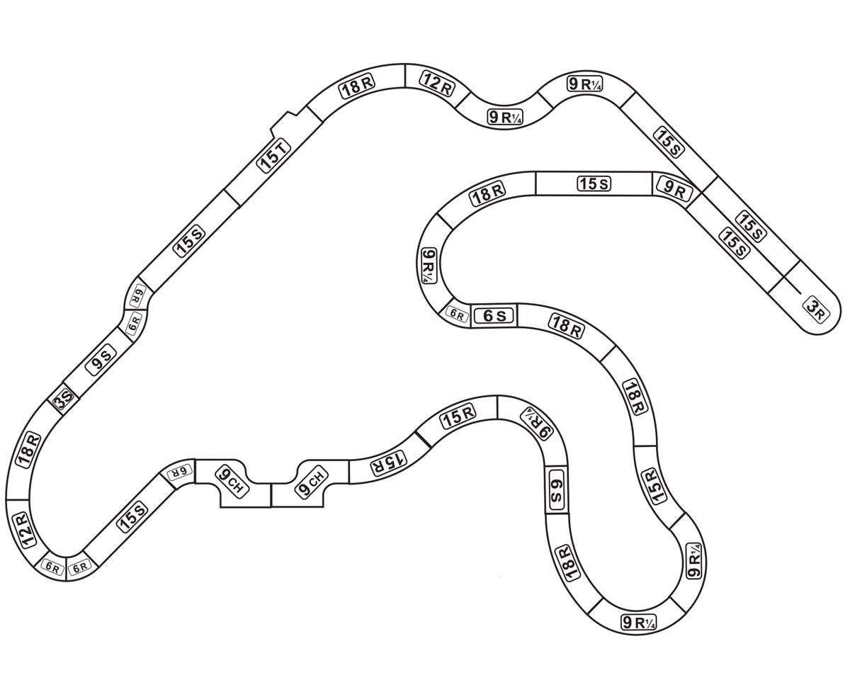 AFX Ayrton Senna Limited Edition 80s Formula Slot Car Track Set