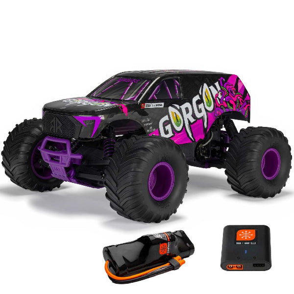 Arrma GORGON 2WD MEGA 550 Brushed 1/10 Monster Truck RTR with Battery & Charger