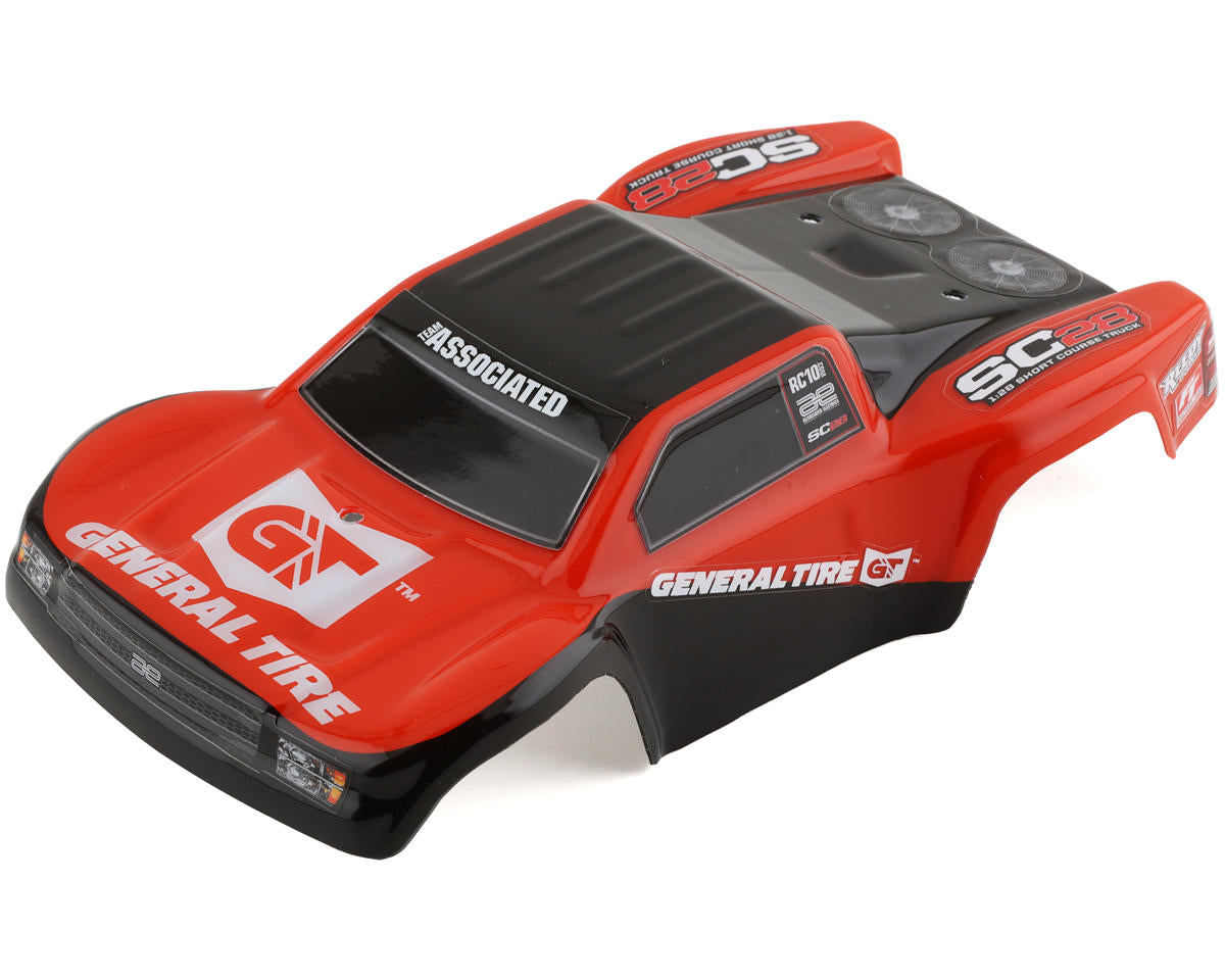 Team Associated SC28 Pre-Painted Body (General Tire)