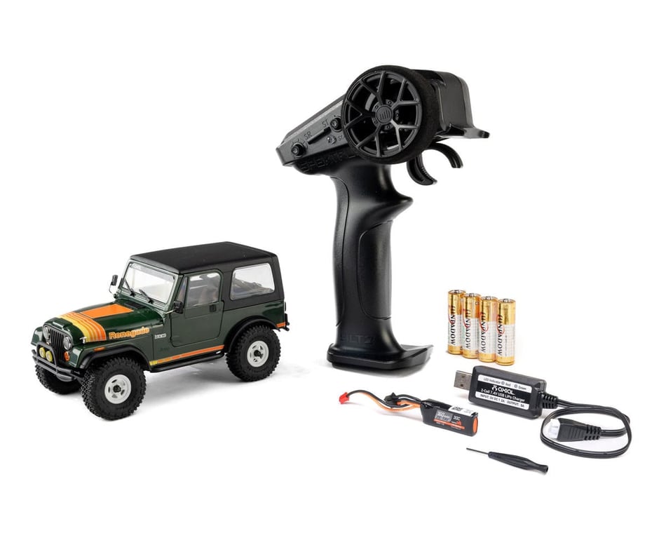 Axial SCX30 Jeep CJ-7 Renegade 1/30 4WD RTR Scale Mini Crawler (Classic Version) (Green) w/2.4GHz Radio, Battery & Charger