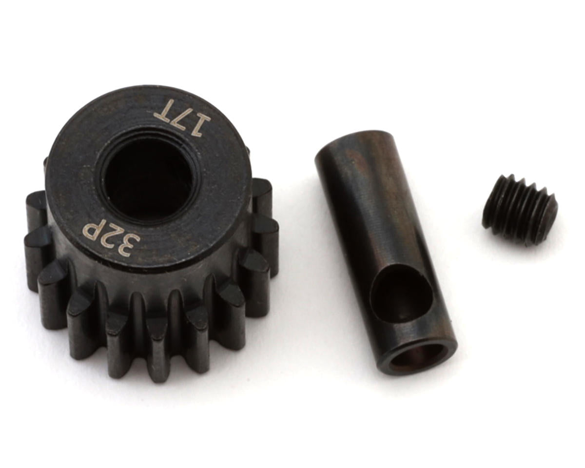 EcoPower Steel 32P Pinion Gear (Mod .8) (5mm Bore) (17T) w/3.17mm Reducer Sleeve