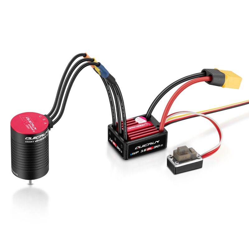 Hobbywing Quickrun 16BL30 G2 ESC & 2435SL 4500KV G3 Motor Combo