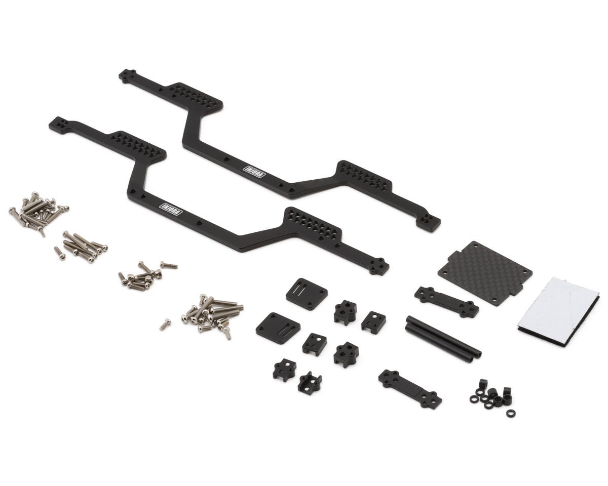 Injora BUG18 Crawler Body Set for Traxxas® TRX-4M™ (Clear) (155mm Wheelbase) w/(INJ4M-111) Aluminum Universal LCG Chassis