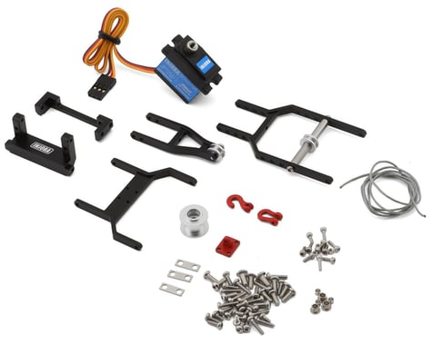 Injora 1/18 Tow Truck Crane Kit & INJS2065-360 Winch Servo for Traxxas® TRX-4M® (Black)