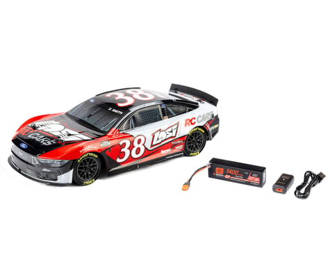 Losi NASCAR #38 Ford Mustang 1/12 2S AWD RTR On-Road Car (Zane Smith) w/2.4GHz Transmitter, Battery, & Charger