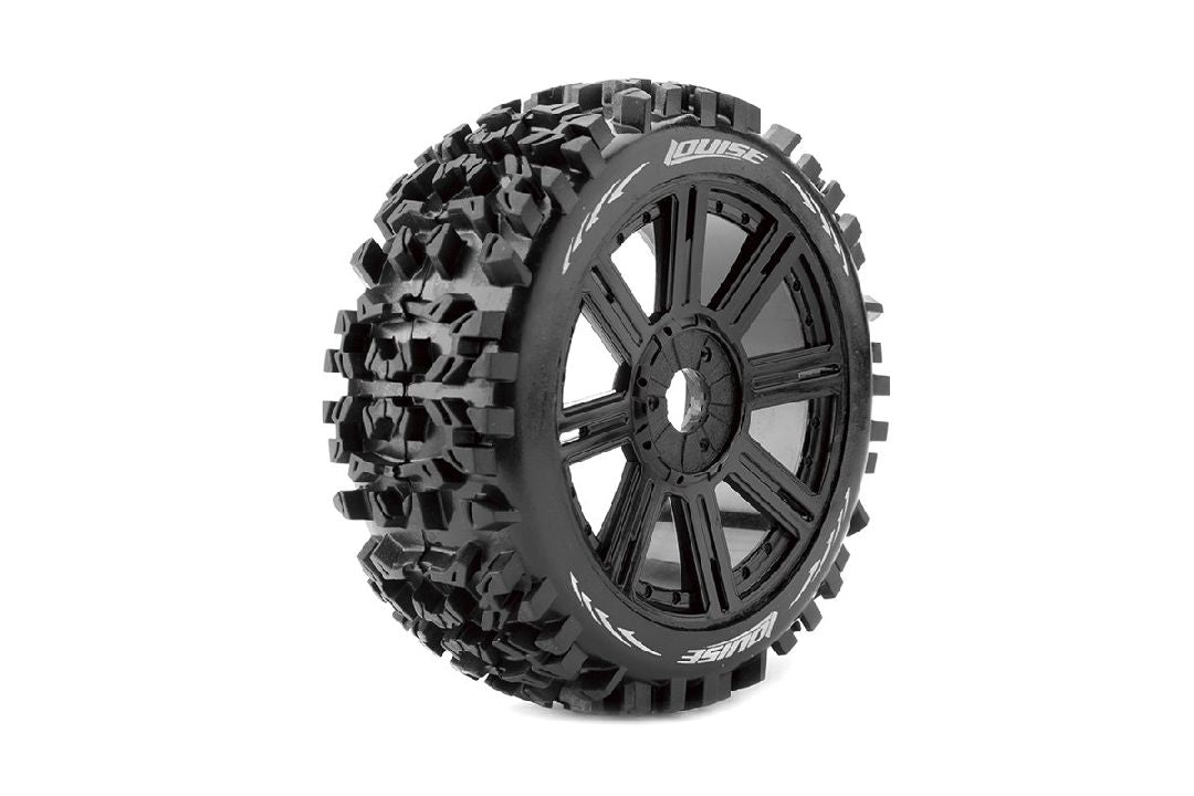 Louise R/C B-Pioneer 1/8 Buggy on Spoke/Black Wheels (2)