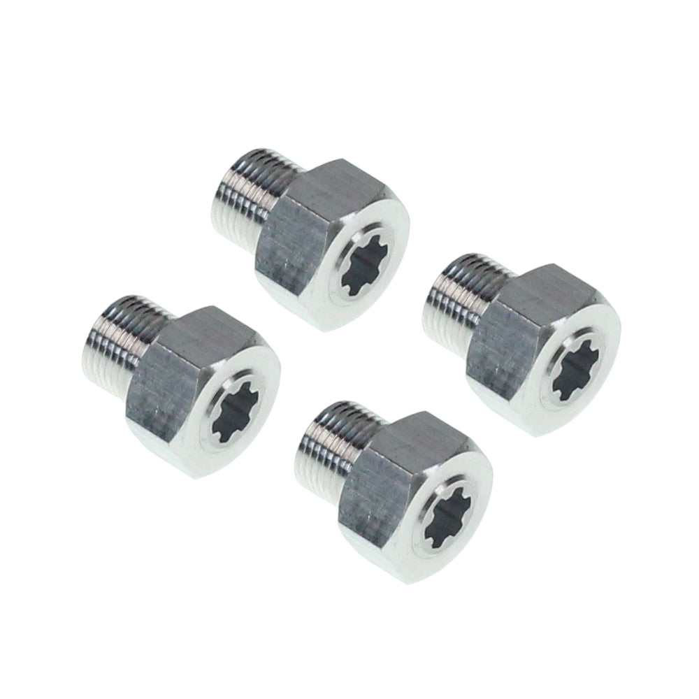 AUTOKAY 4PCS 12mm To 17mm Aluminum Wheel Hex Hub Adapter Conversion Extension