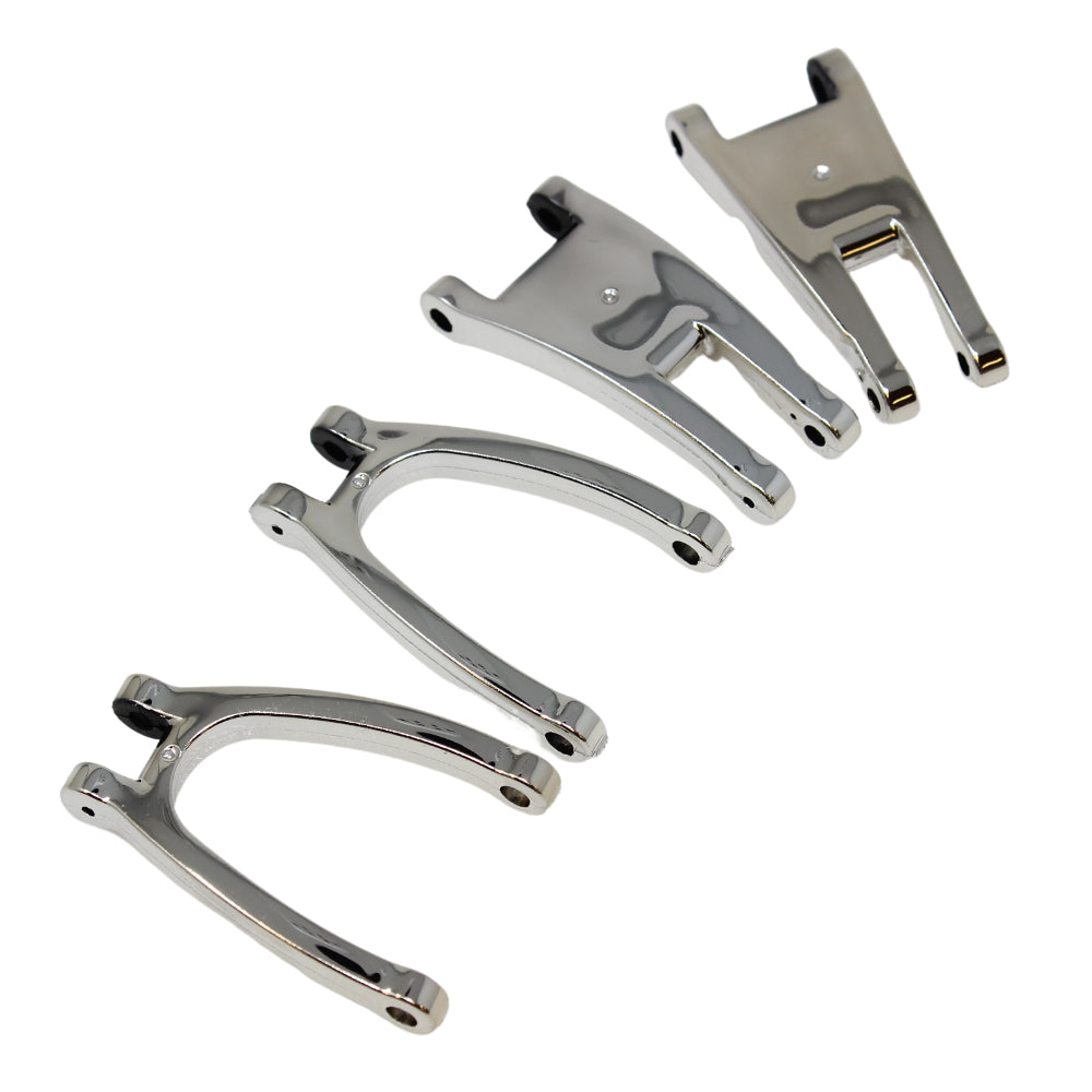 Redcat Front Upper and Lower Arms (Chrome) (1set)