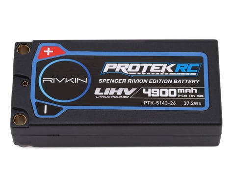 ProTek RC Spencer Rivkin 2S 150C Low IR SG3 HV ULCG Shorty LiPo Battery (7.6V/4900mAh) w/5mm Connectors (ROAR Approved)