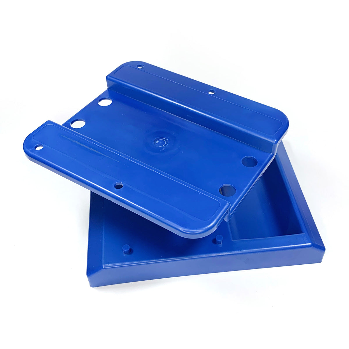 Racers Edge RC Car Stand in blue.