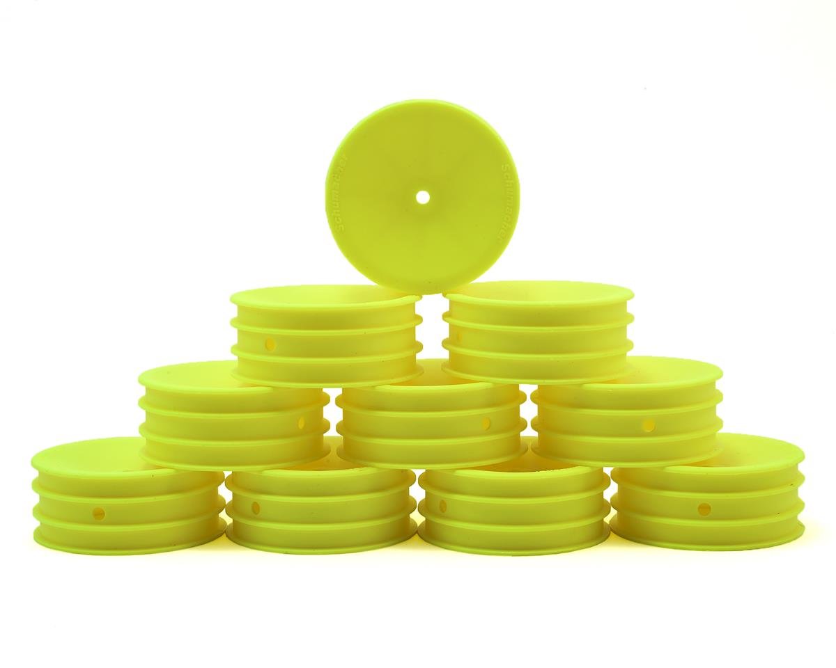 Schumacher 12mm Hex 1/10 2WD Front Buggy Wheel (Yellow) (10) (Medium)