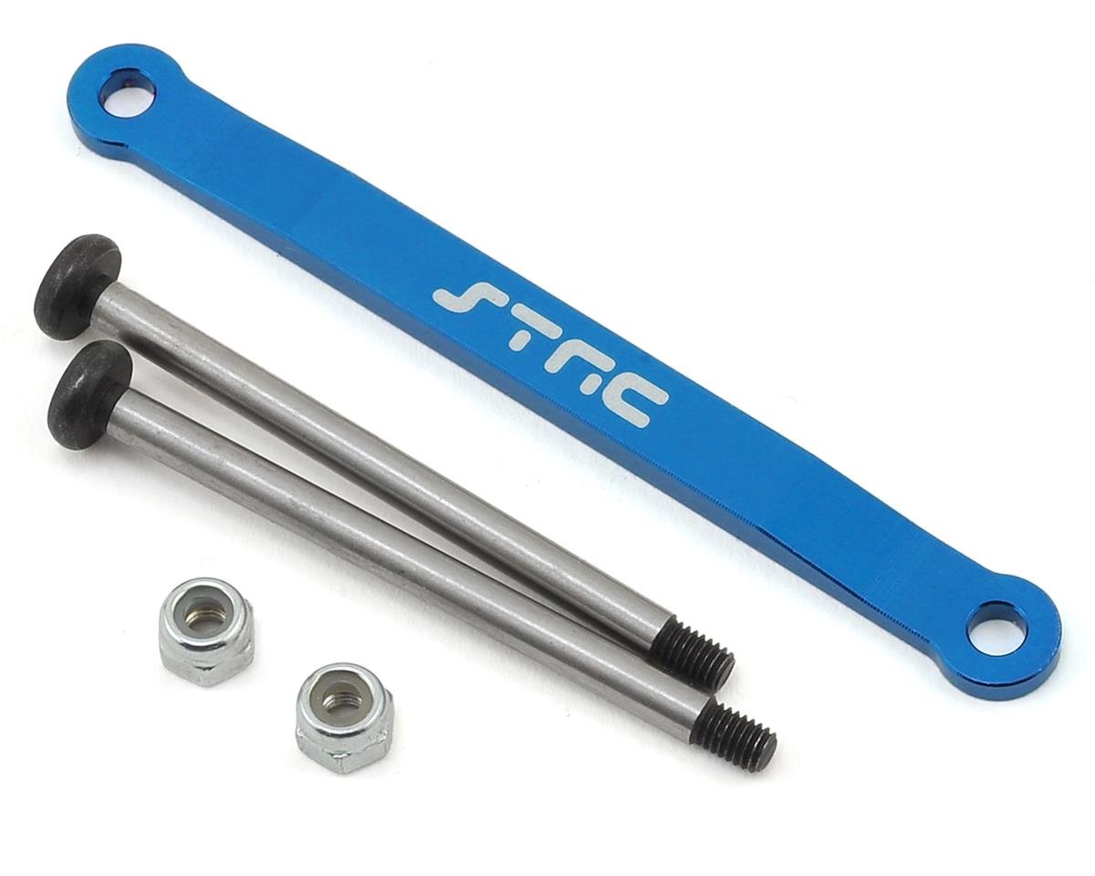 ST Racing Concepts Aluminum Front Hinge Pin Brace Set for Traxxas Stampede/Bigfoot Heavy Duty (Blue)