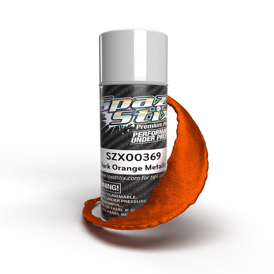 Spaz Stix Dark Orange Metallic Aerosol Paint, 3.5oz Can