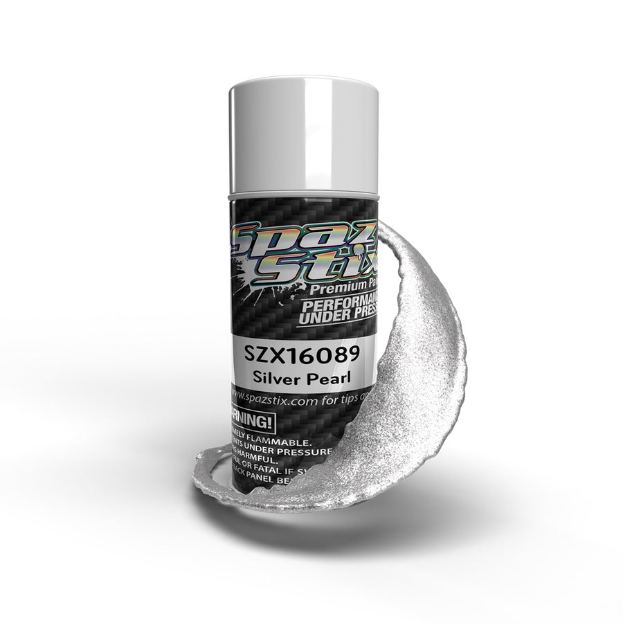 Spaz Stix Silver Pearl Aerosol Paint, 3.5oz Can
