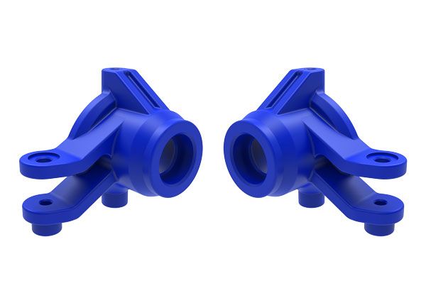 Traxxas Steering blocks, left & right (blue)