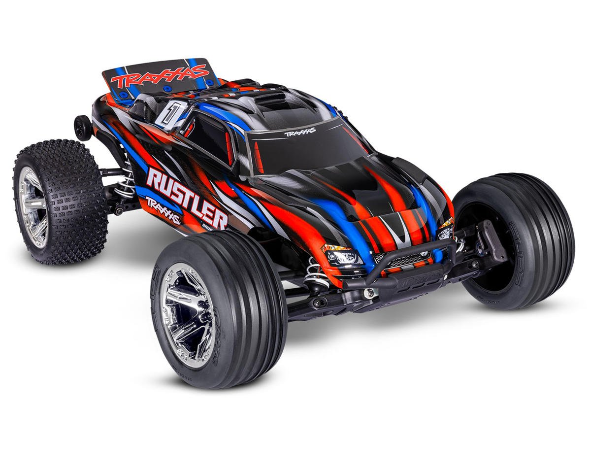 Traxxas Rustler BL-2s HD 1/10 RTR 2WD Brushless Stadium Truck (Red) w/