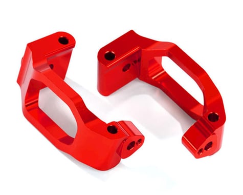 Traxxas Caster blocks (c-hubs), 6061-T6 aluminum (red-anodized)