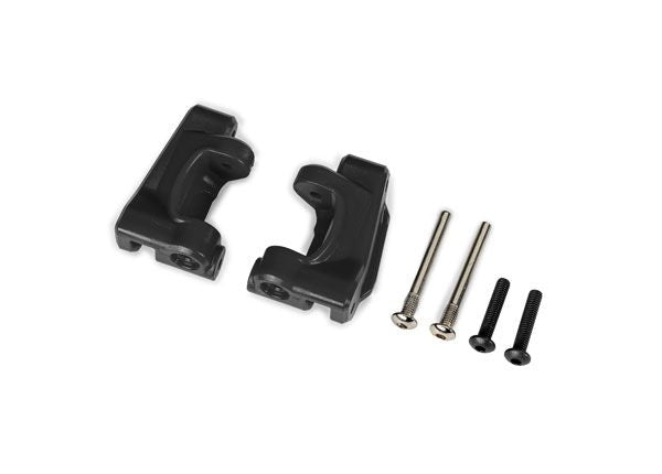 Traxxas Caster blocks, extreme heavy duty, black(2)(#9180/9181)