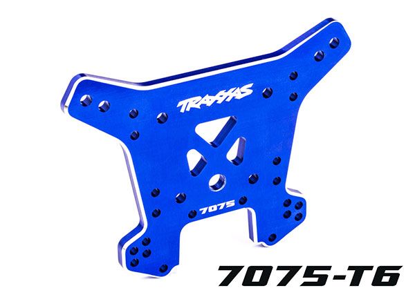 Traxxas Shock Tower, Rear, 7075-T6 Aluminum (Blue-Anodized)