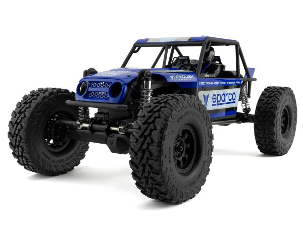Vanquish H10 Optic RTR SPARCOブルー AXIAL Vanquish Products H10 Optic 1/10 4WD RTR Rock Crawler (Sparco)