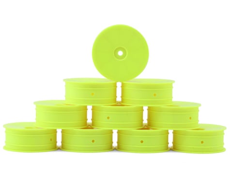 XRAY "Aerodisk" 2.2 Front Buggy Wheels (Yellow) (10) (XB2) (Hard) w/12mm Hex