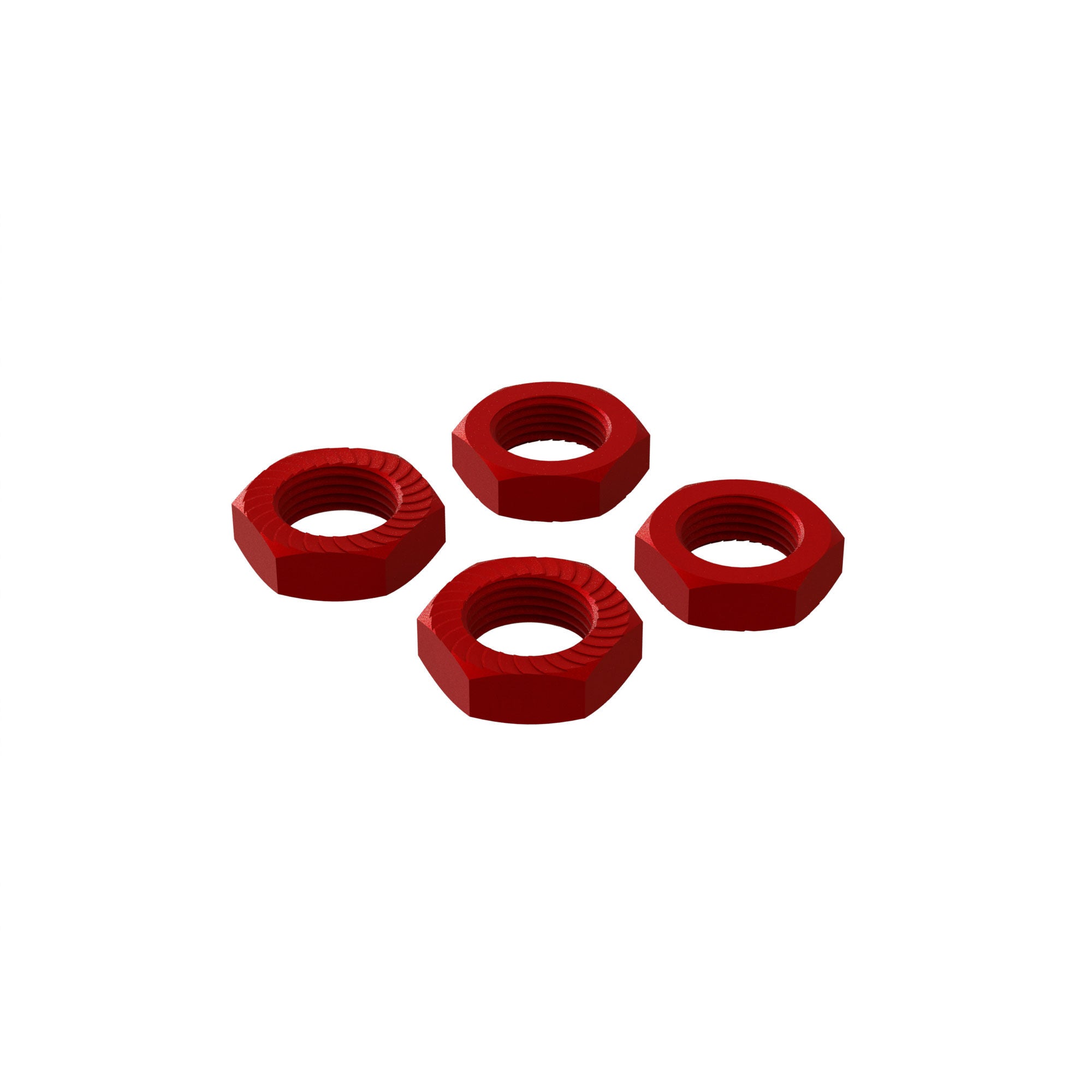 Arrma Aluminum Wheel Nut, 17mm Red (4)