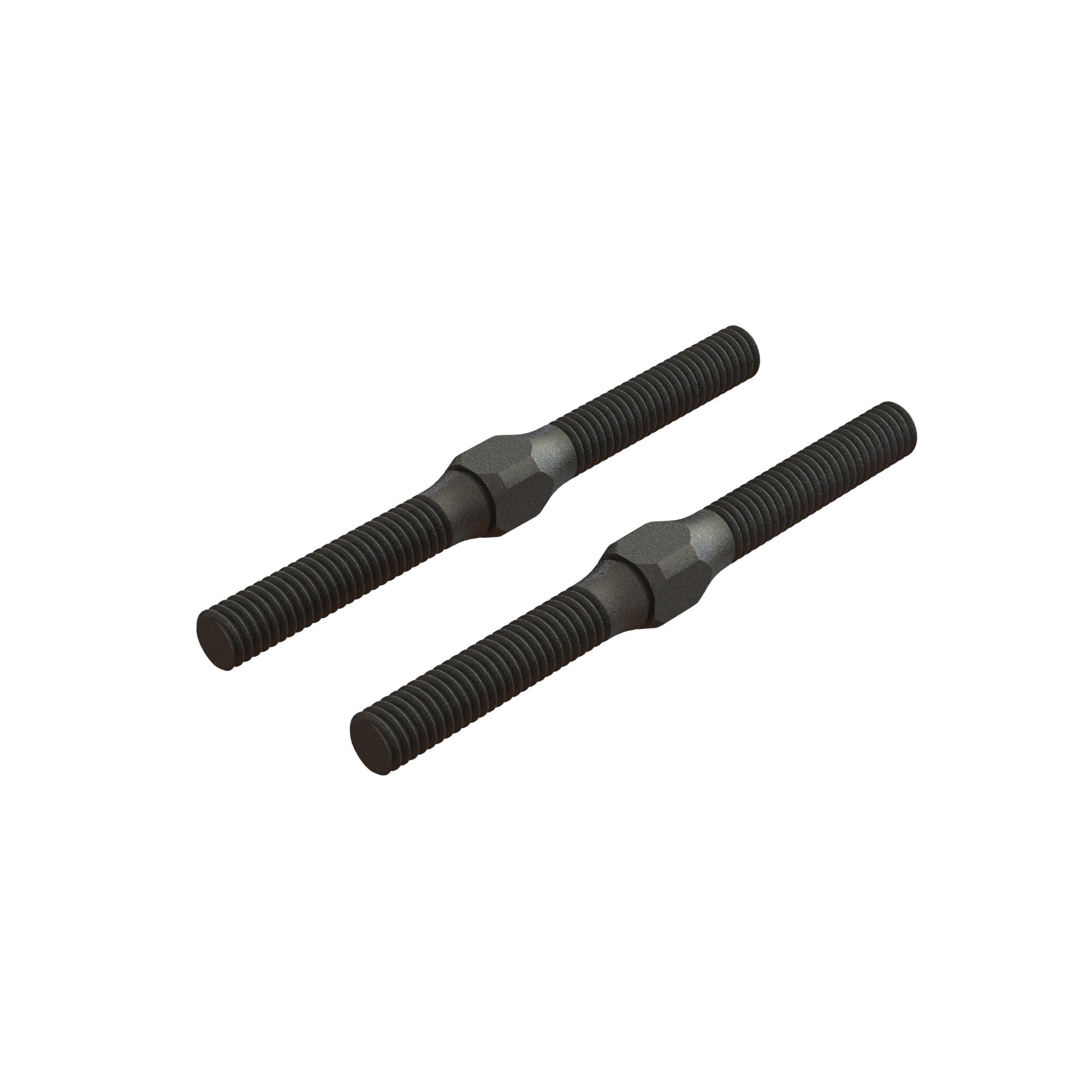 Arrma Steel Turnbuckle, M4 x 48mm, Black (2)