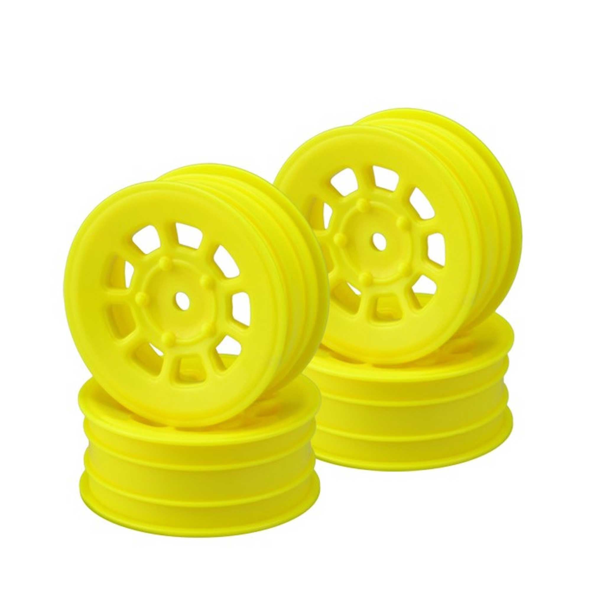 JConcepts 9-Shot 2.2" Front Buggy Wheel, Yellow (4)