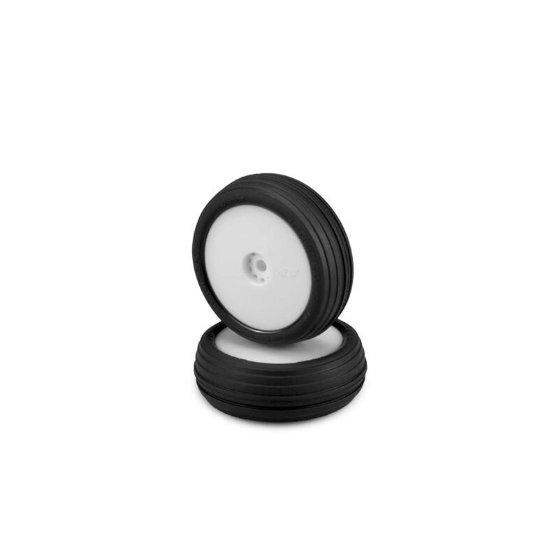 JConcepts Hawk Green Compound Pre-Mounted, White Wheels (2)