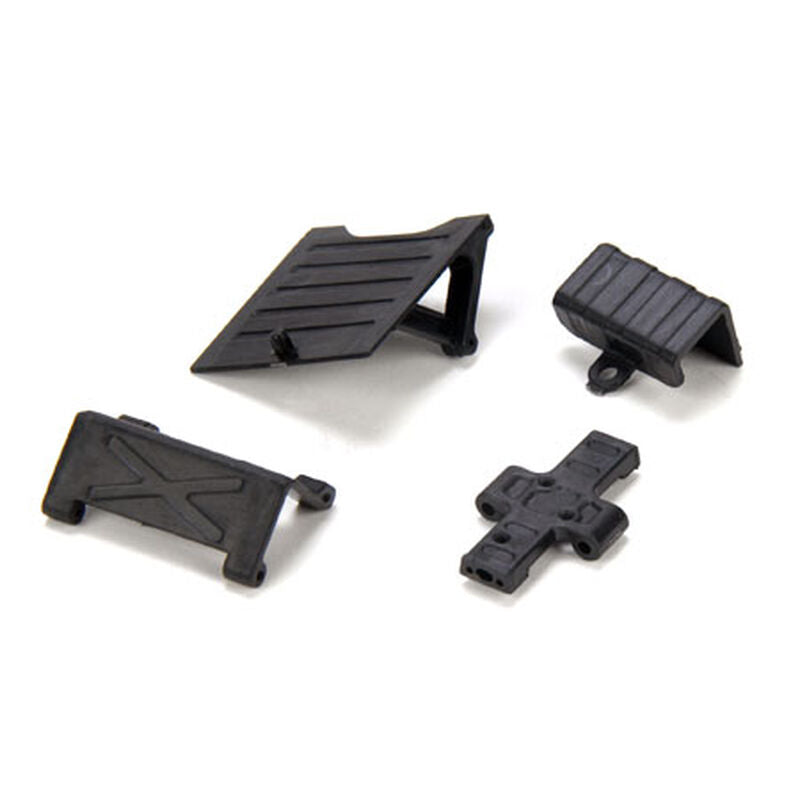 Losi Skid Plate, Chassis Brace, Batt Door & Tray: McRC
