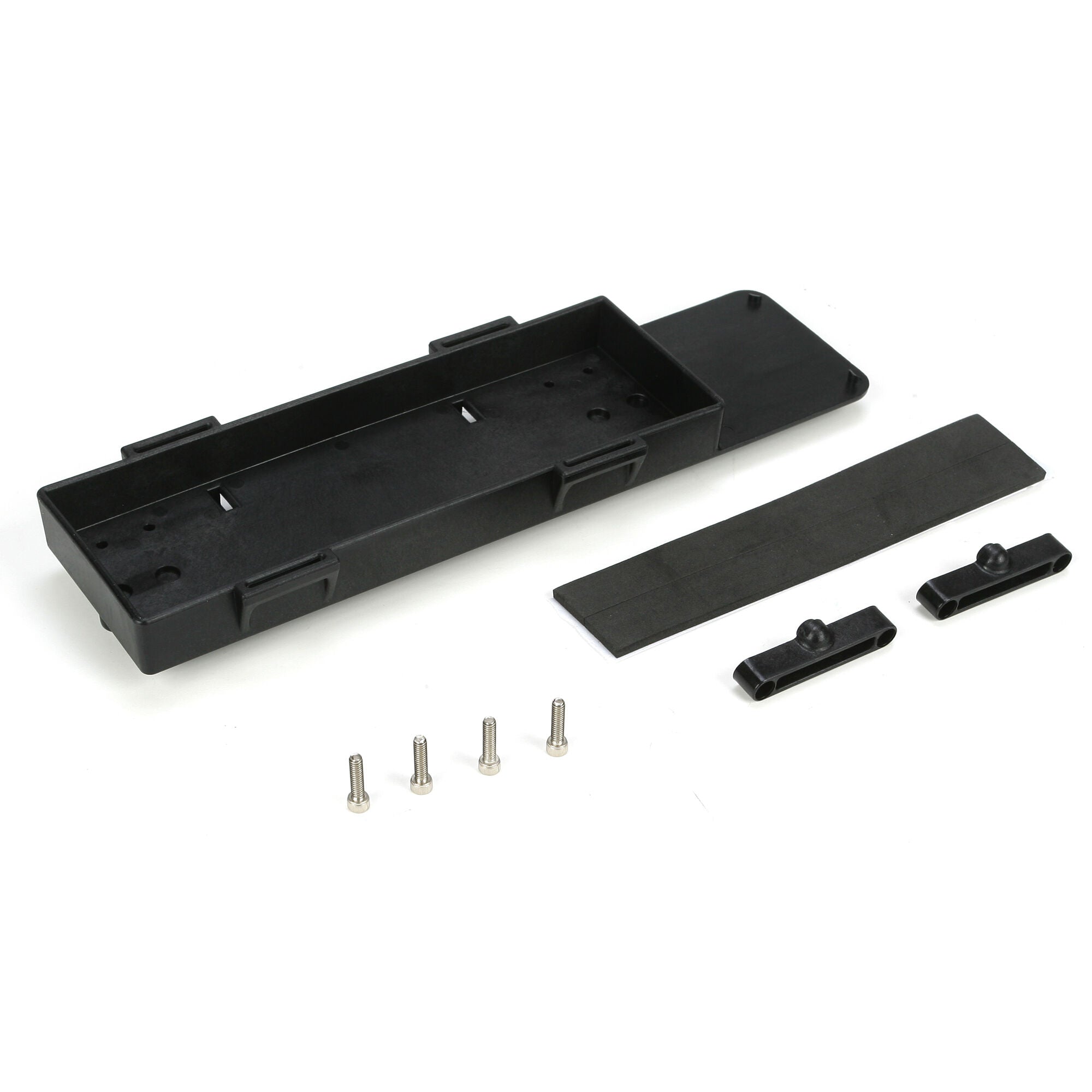 Losi Batt Tray w/Stop Tab, Foam Pad & Screws: TEN-SCTE