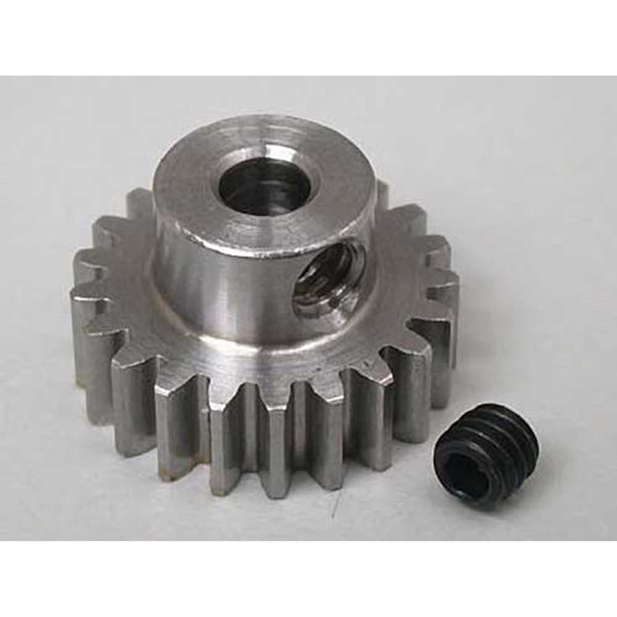 Robinson Racing 0.6 Module Steel Alloy Metric Pinion, 21T