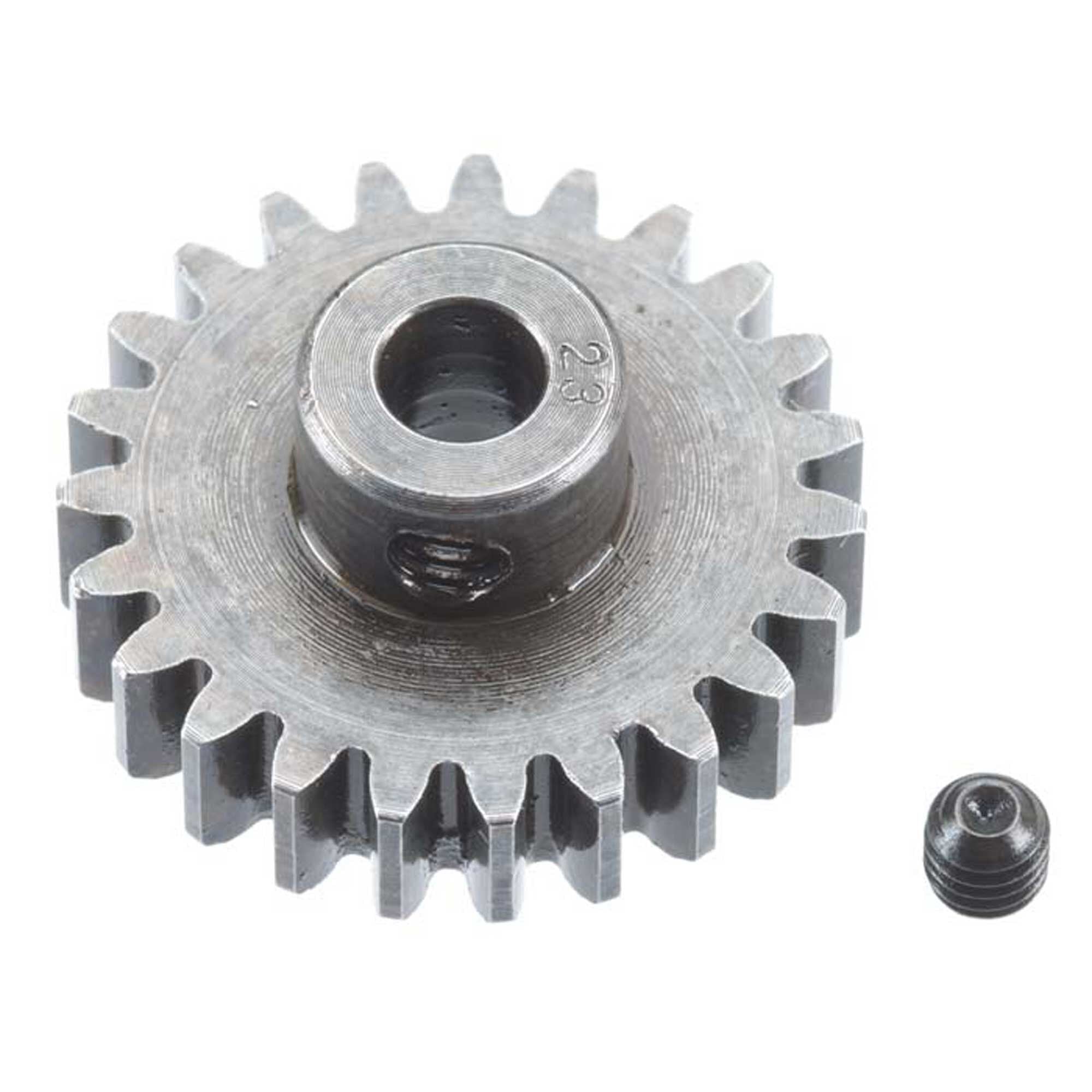 Robinson Racing Extra Hard Steel 5mm Bore 1 Module Pinion, 23T
