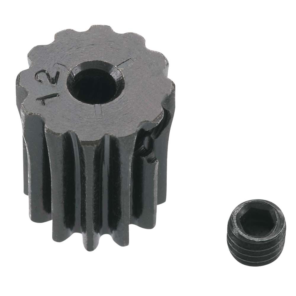 Robinson Racing 0.5 Module Hard Blackened Steel Mini Pinion 2mm, 12T