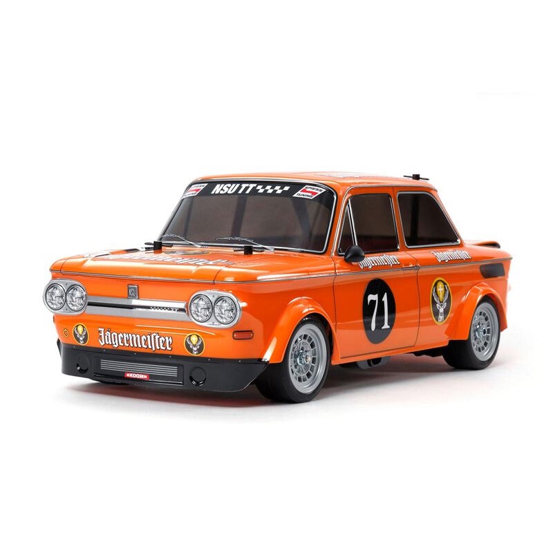 【TAMIYA】　M-05 シャーシ（メカ付き）　 NSU TT ボディー付き Tamiya 1/10 NSU TT Jagermeister FWD M-05 Kit