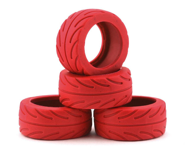 Team Associated NanoSport Radial Tires (Red)