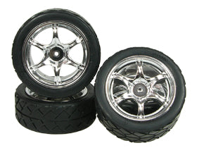 3 Racing WH-07/SI 6 Spoke Tire Set For GT-01