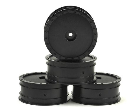 DE Racing 12mm Hex "Borrego" 2.2 1/10 Buggy Front Wheels (4) (B6/RB6) (Black)