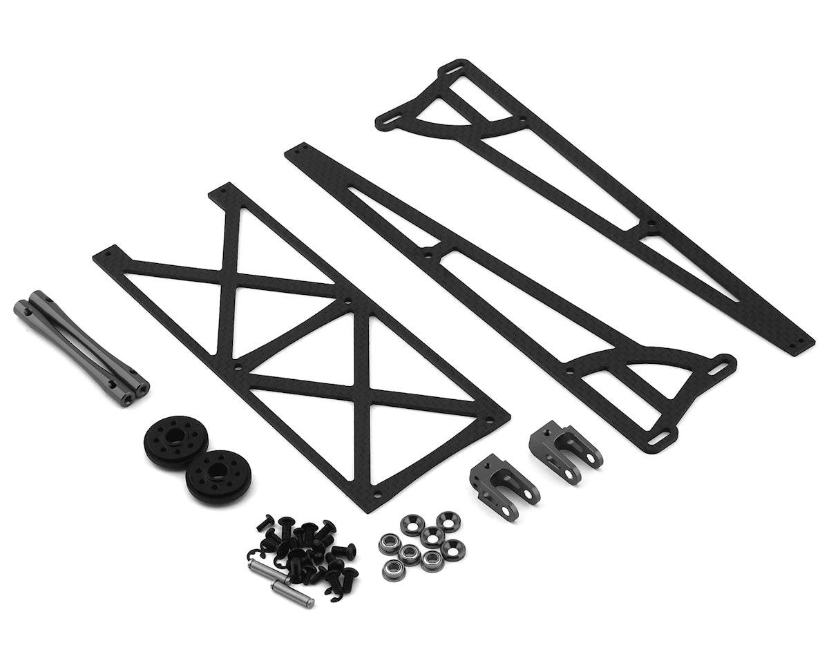 DragRace Concepts Slider Wheelie Bar w/Plastic Wheels (Grey)