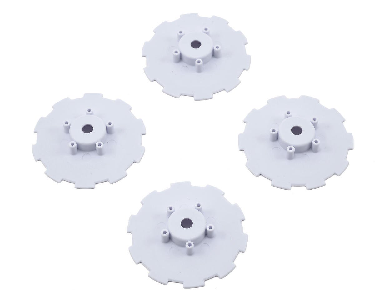 JConcepts Hazard Wheel Dish (White) (4) (SC5M)