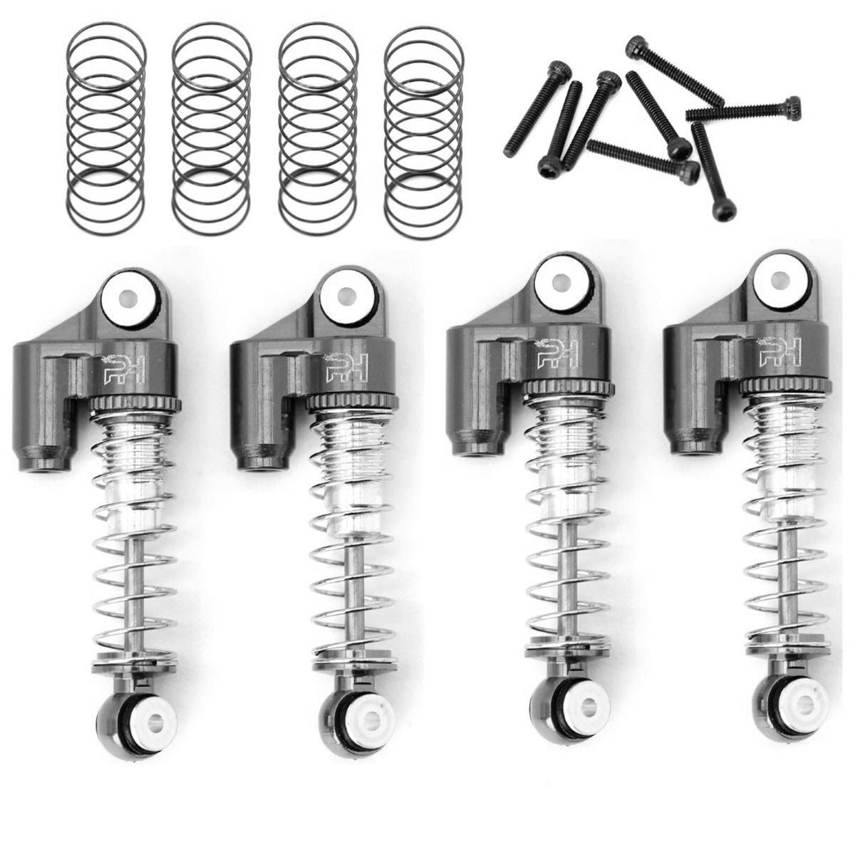 Powerhobby Axial SCX24 Aluminum Shocks Grey