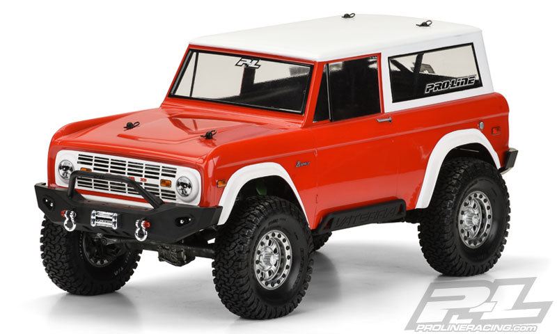Pro-Line 1973 Ford Bronco Clear Body for 12" (305mm) Wheelbase Scale Crawlers