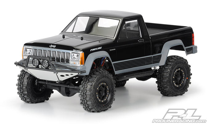 Pro-Line Jeep Comanche Full Bed Clear Body for 12.3" (313mm) Wheelbase Scale Crawlers