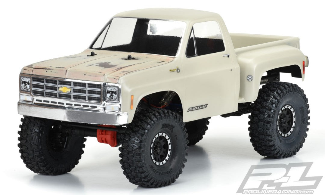 Pro-Line 1978 Chevy K-10 Clear Body (Cab & Bed) for 12.3" (313mm) Wheelbase Scale Crawlers