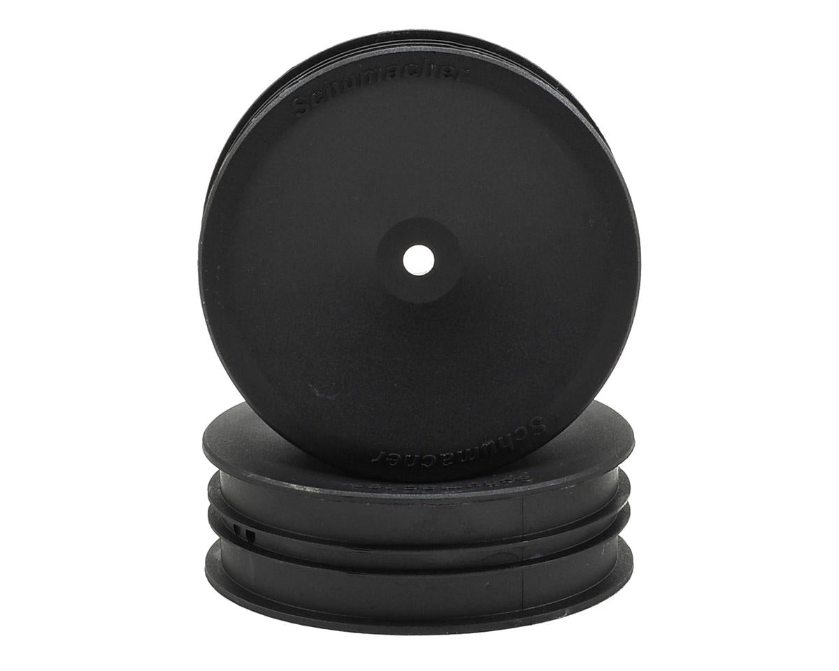Schumacher 12mm 1/10 2WD Buggy Slim Front Hex Wheels (Black) (2)