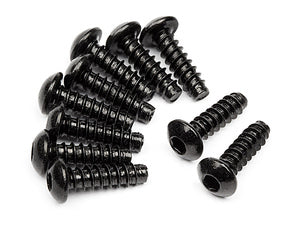 HPI TP Button Head Screw, M3X10mm, Hex Socket, (10pcs)