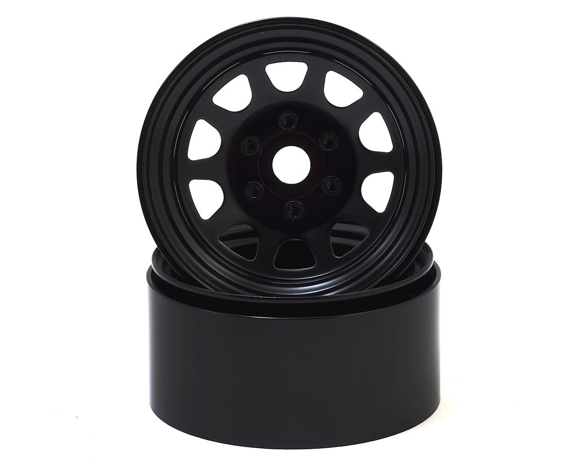 SSD RC Stock 1.9 Steel Beadlock Wheels (Black)